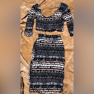 2-Piece Body Con Dress